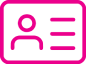 Identification card service icon